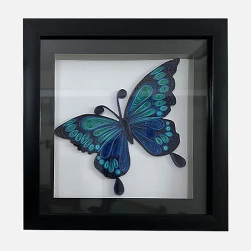 Blue Butterfly Wall Decor Frame - Gifting collection | Indraniie