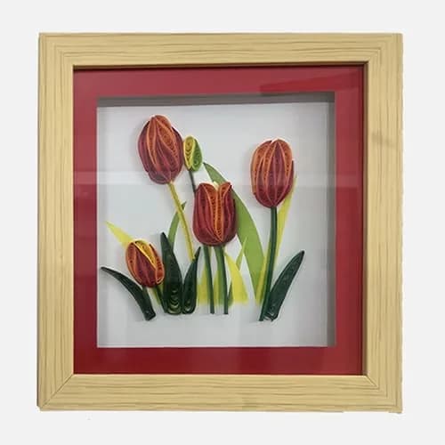 Tulip Flower Edition Paper Quilling Art Tulip Flower Edition Paper Quilling Art - Main Visual