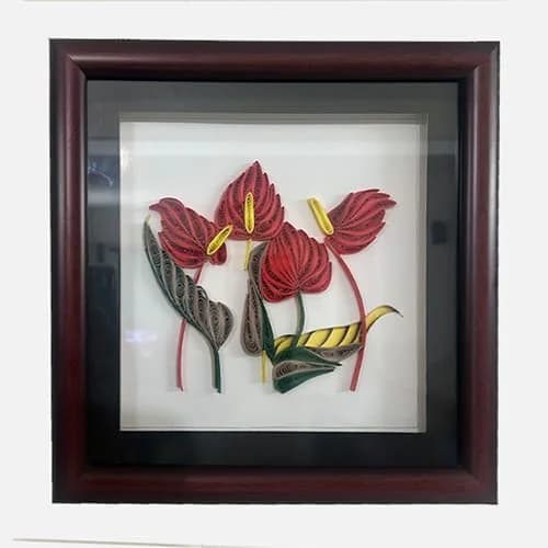 Quilled 4 Ace Flower Wall Art Quilled 4 Ace Flower Wall Art - Main Visual