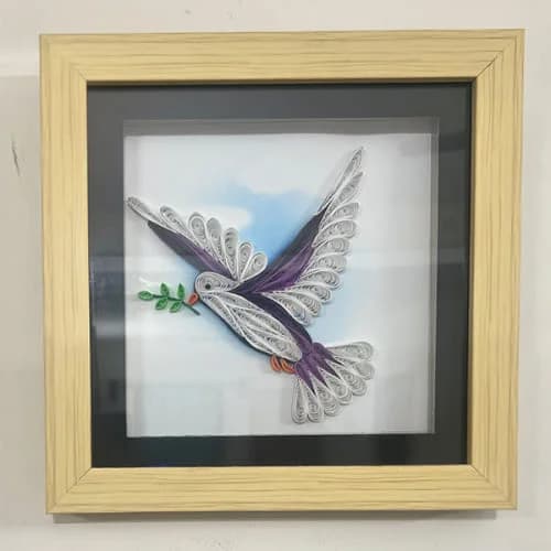 Paper Quilled Dove Frame - Gifting collection | Indraniie