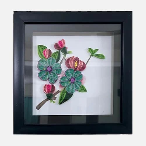 Paper Art Flower Bunch Frame - Gifting collection | Indraniie