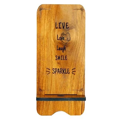 Portable Teak Wood Mobile Stand - Mobile Stand collection | Indraniie