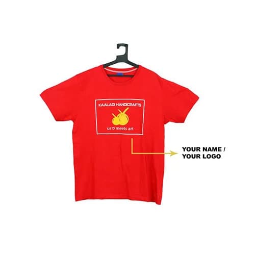 Custom Round Neck Cotton T Shirt - Corporate Gifts collection | Indraniie