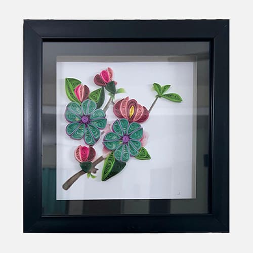 Paper Art Flower Bunch Frame