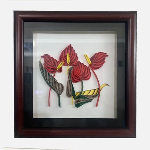Quilled 4 Ace Flower Wall Art