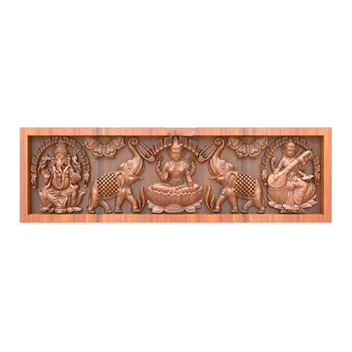 Gajalakshmi with Ganesha and Saraswathi