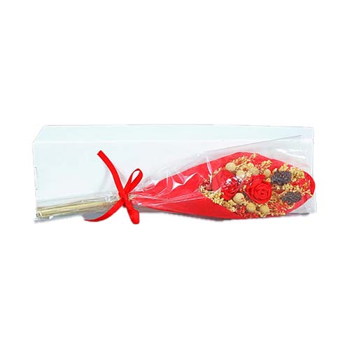 Mini Red Flower Bouquet - Pack of 2