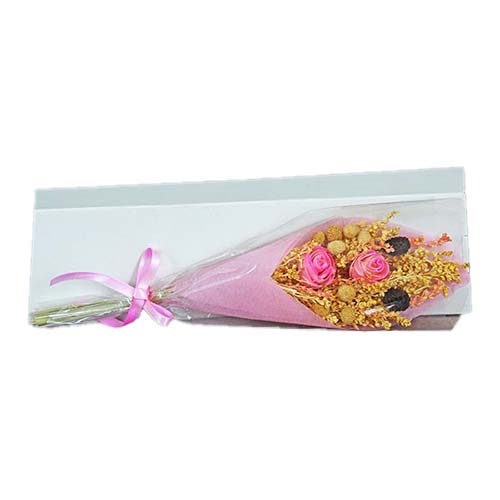 Mini Light Pink Flower Bouquet - Pack of 2