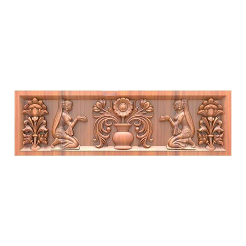 Carved Kumbam With Paavai Wall Mount