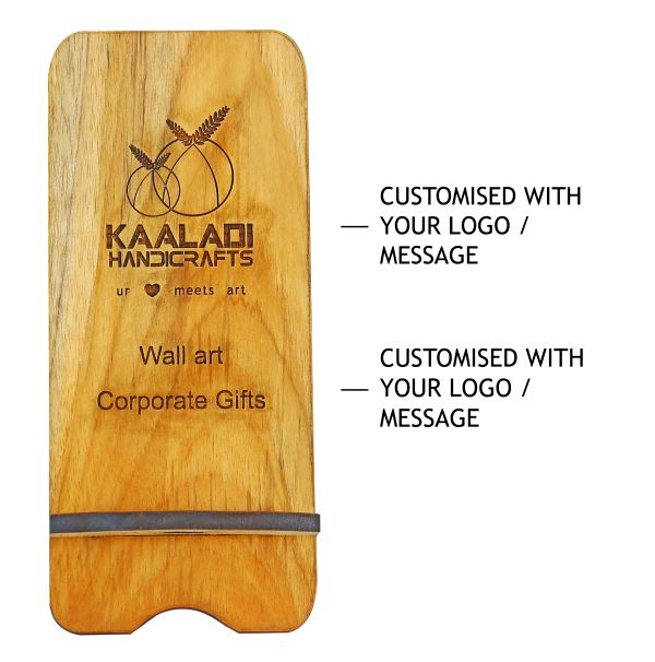 Wooden Mobile Stand With Custom Message
