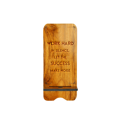 Work Hard in Silence, Let Your Success Make the Noise Mobile Holder