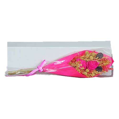 Mini Pink Flower Bouquet - Pack of 2